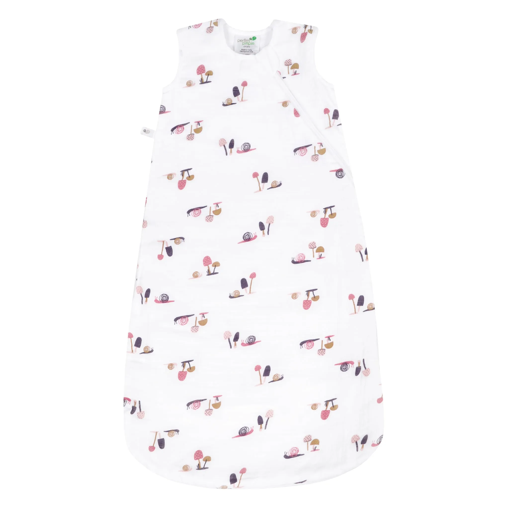 Perlimpinpin Sac de Nuit Mousseline Bambou 0-36mois - Escargots