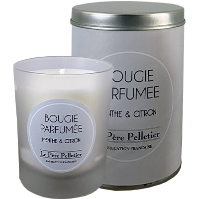 Bougie parfumée - Menthe et citron - Aromatique - 150 g