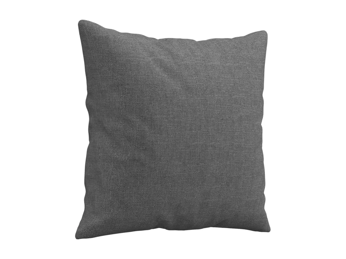 Canapé 3 places avec oreillers gris foncé 180 cm tissu