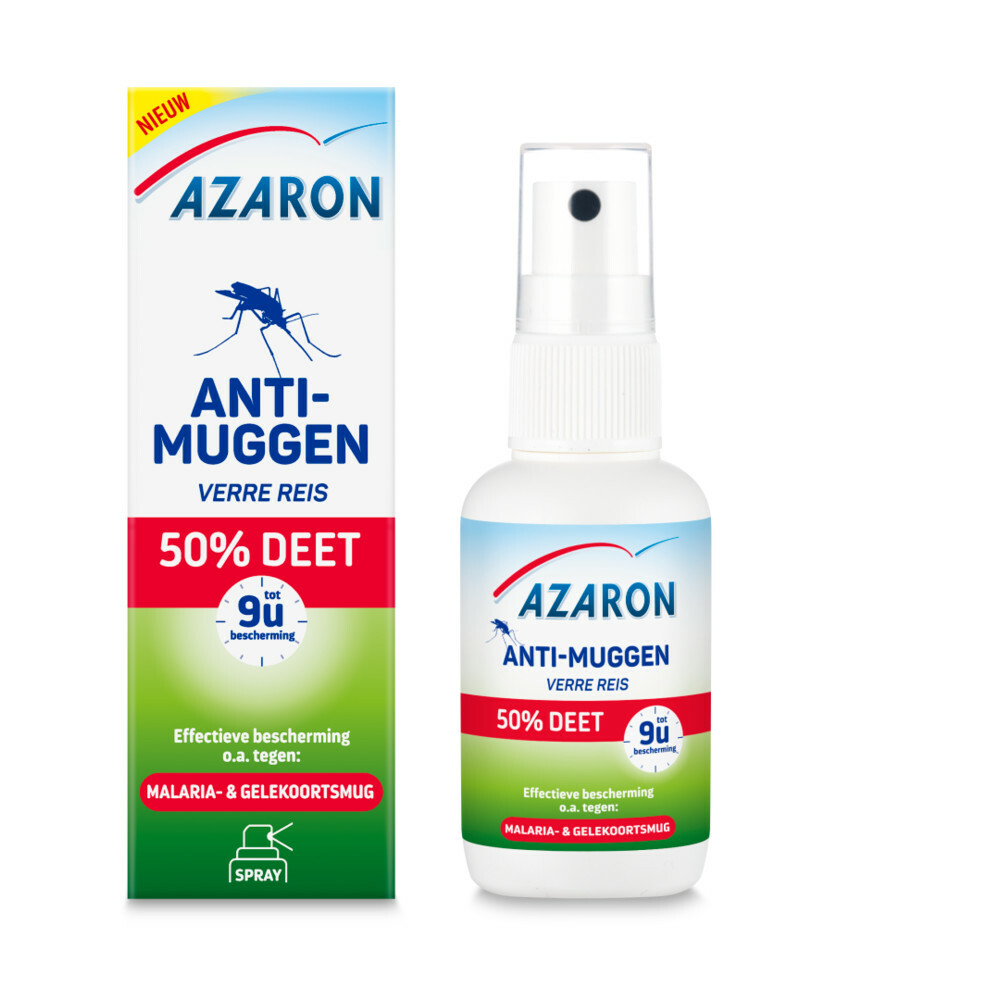 2x Azaron Anti Muggenspray 50% DEET50 ml