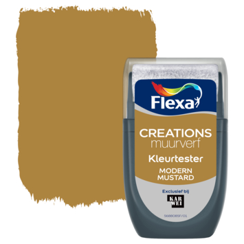 Flexa Creations muurverf Kleurtester Modern Mustard 30ml