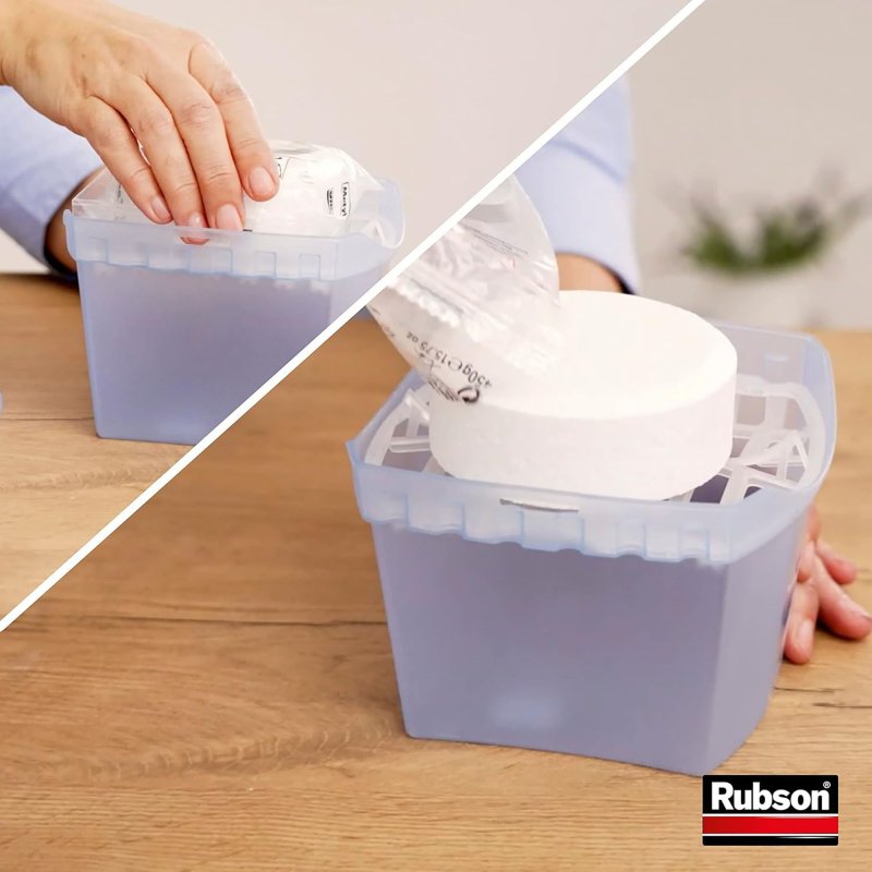 Recharge universelle Absorbeur d’humidité Rubson Basic - Boite de 4