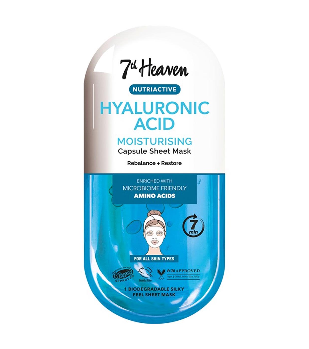Montagne Jeunesse - 7th Heaven - Máscara Facial Nutriactive - Ácido Hialurônico