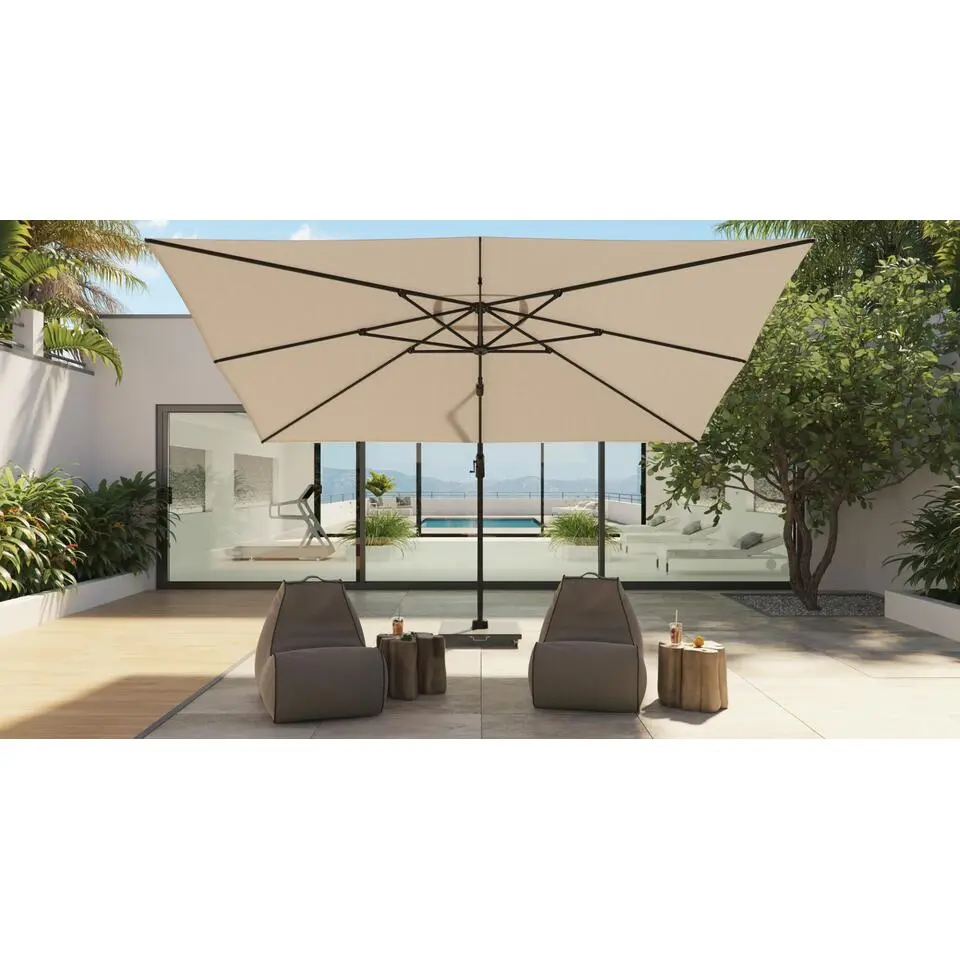 Platinum Challenger Premium T1 3x3 m - Manhattan Grey met voet en hoes