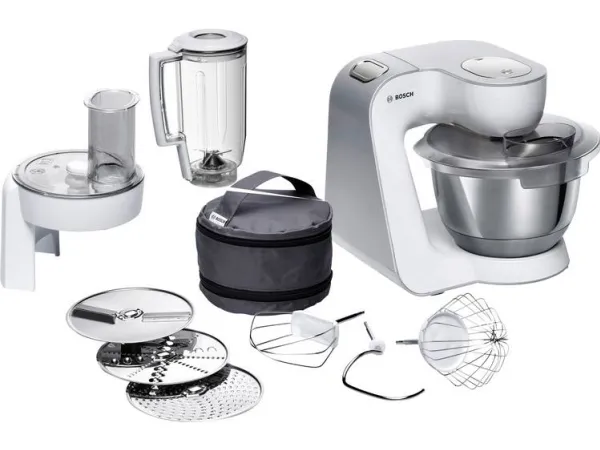Bosch MUM5 CreationLine MUM58W20 - Køkkenmaskine - 1000 W - hvid/sølv