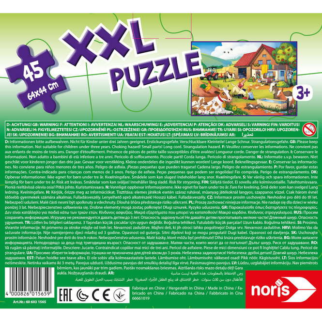 XXL Puzzle - Urlaub auf dem Bauernhof - Noris