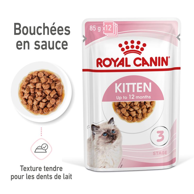 Royal Canin Kitten en sauce pour chaton