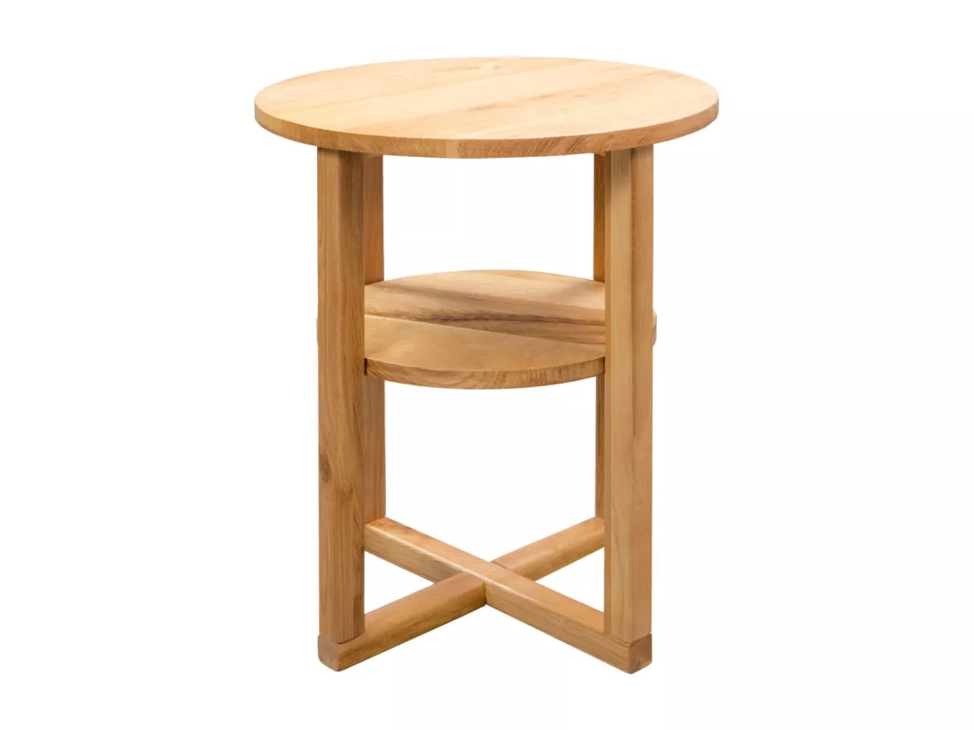 Table d'appoint 40 x 50 cm Bois de chêne massif