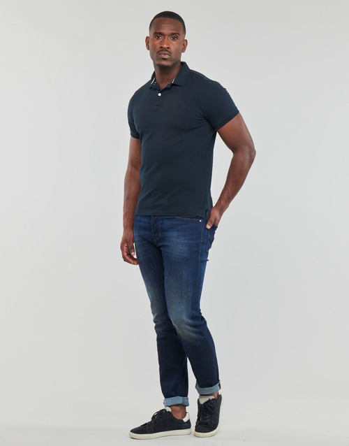 Superdry - CLASSIC PIQUE POLO - Marine