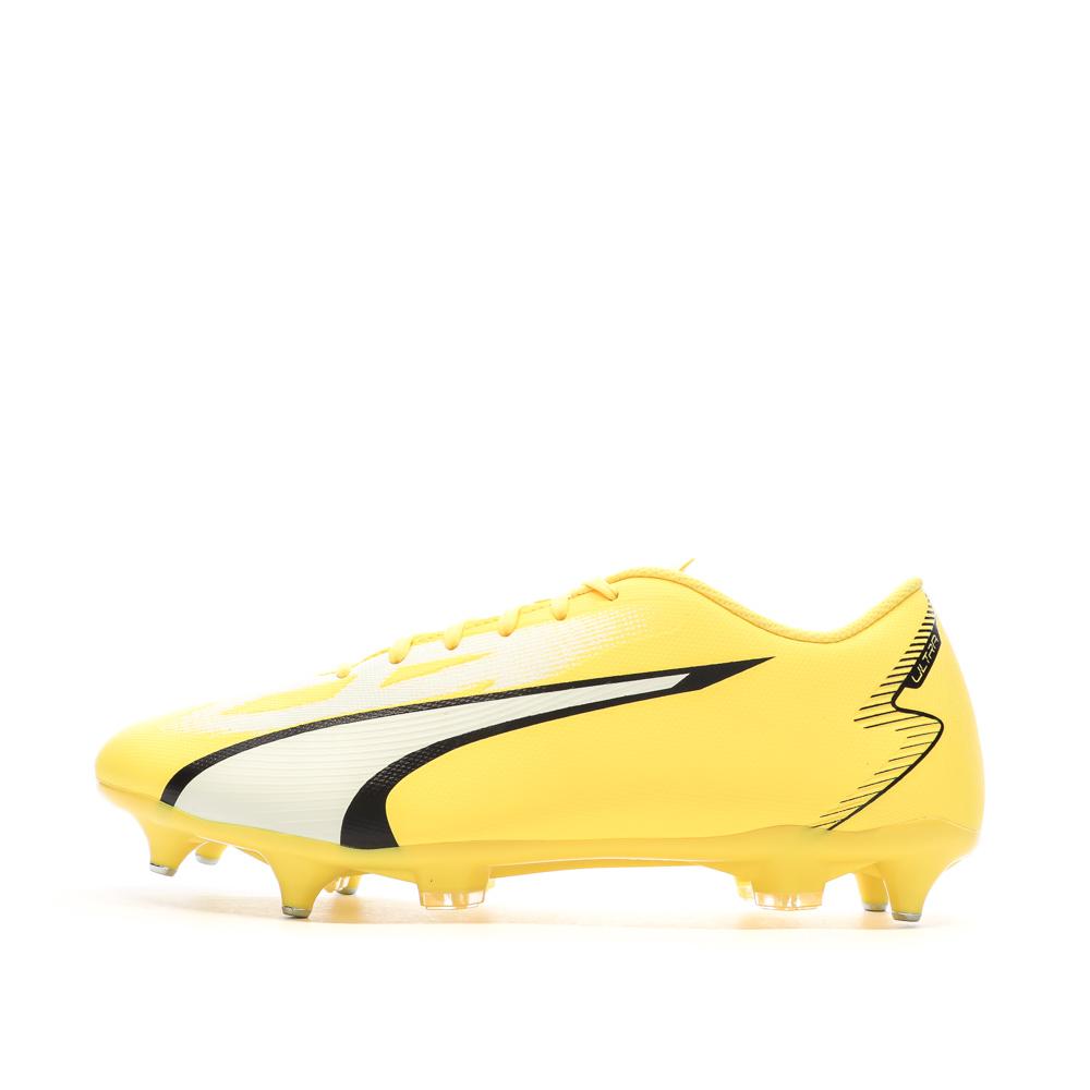 Puma Chaussures de Foot Jaune Homme Puma Ultra Play MxSG