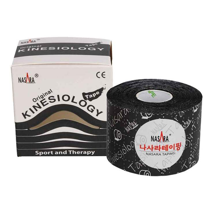 Kinesiotape Nasara 5cmx5m schwarz, 1 St