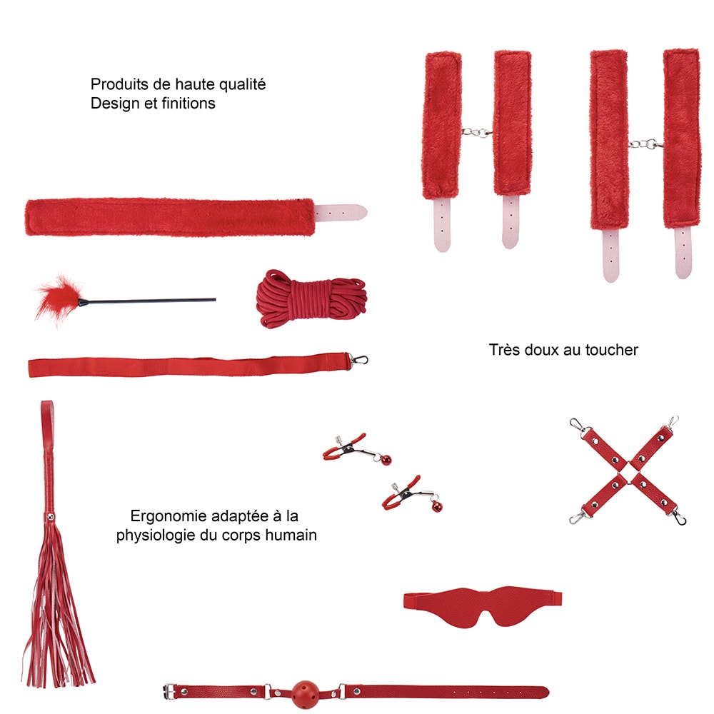 Set SM - 10 pièces - Rouge