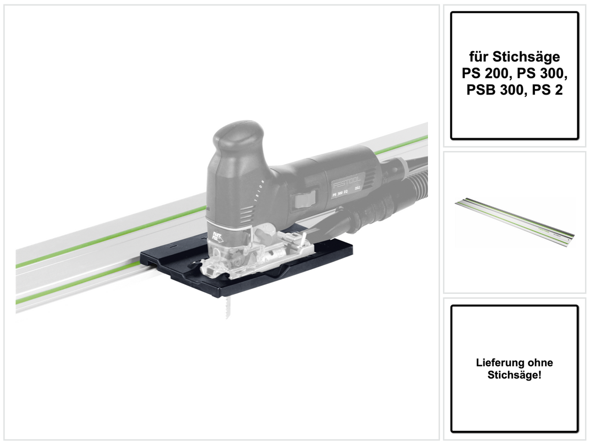 Festool FS-PS/PSB 300 geleiderail (490031) + geleiderail 1400 mm (491498) voor decoupeerzaag PS 200, PS 300, PSB 300, PS 2