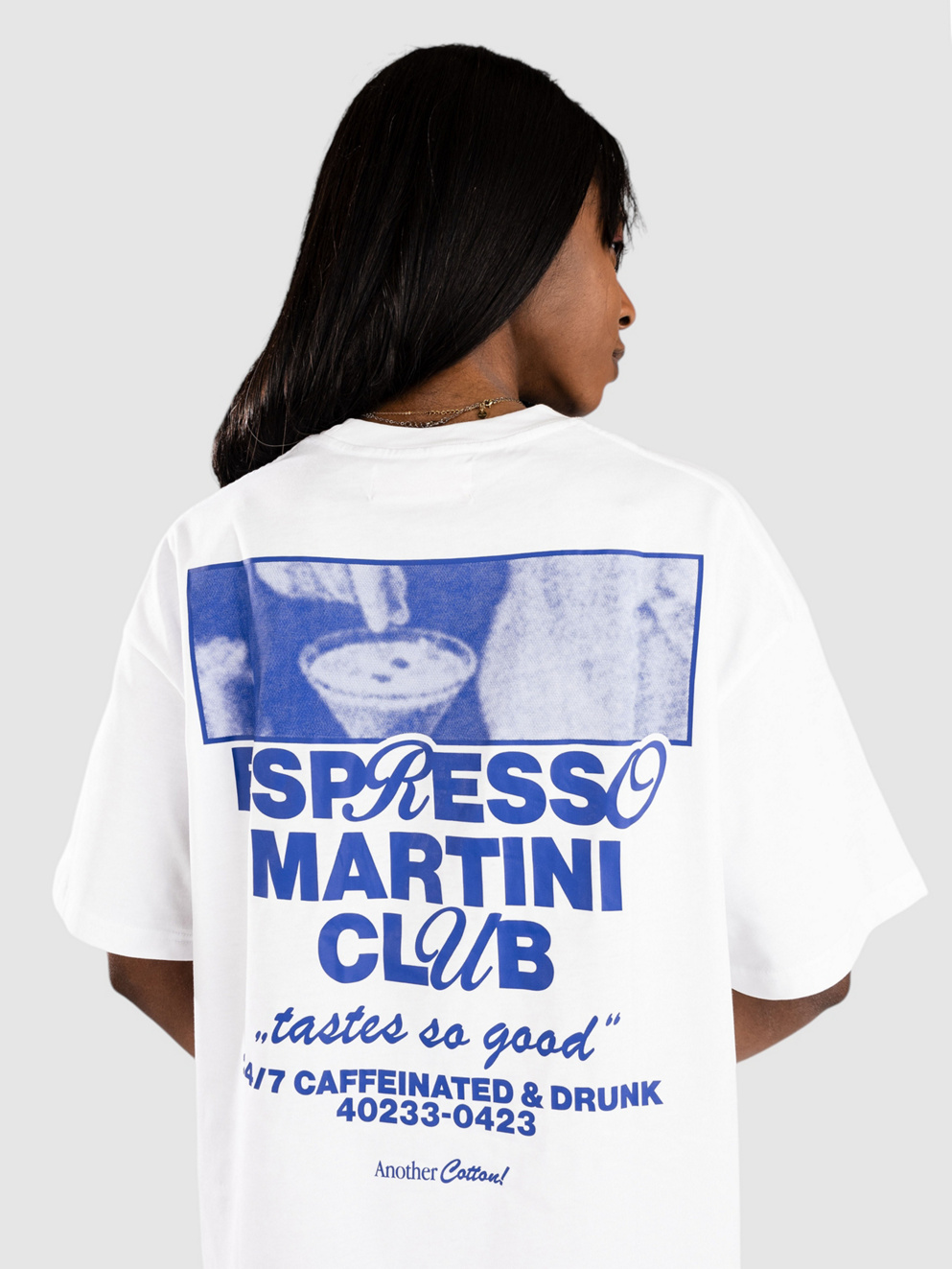 Another Cotton Lab Espresso Martini T-Shirt white