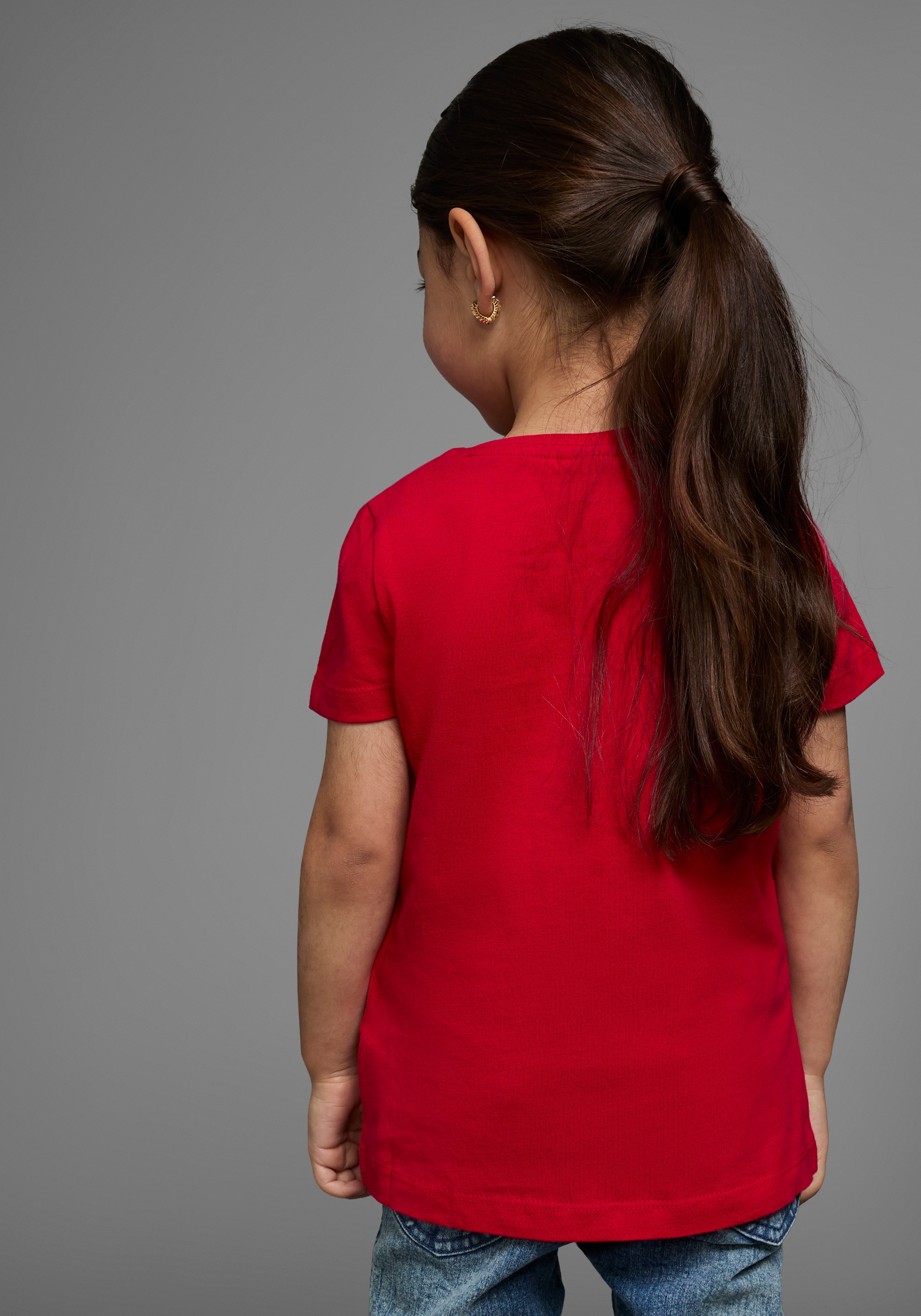 KIDSWORLD T-Shirt »Mit Einhorn-Druck und Glitzereffekten«, mit stylischem Einhorn-Print