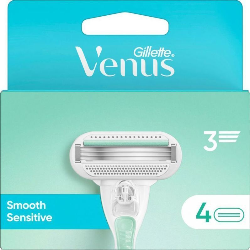 Gillette - Venus Smooth Sensitive - Scheermesjes - 4 Stuks