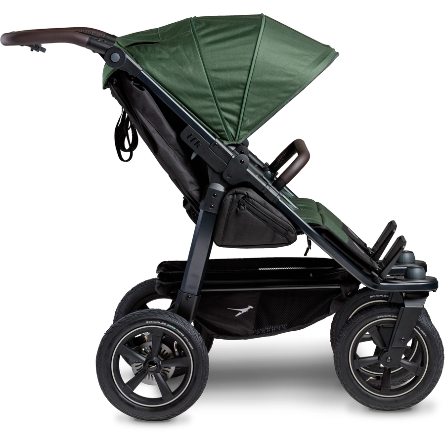 tfk Zwillingskinderwagen Duo 2 mit Luftrad-Set Olive
