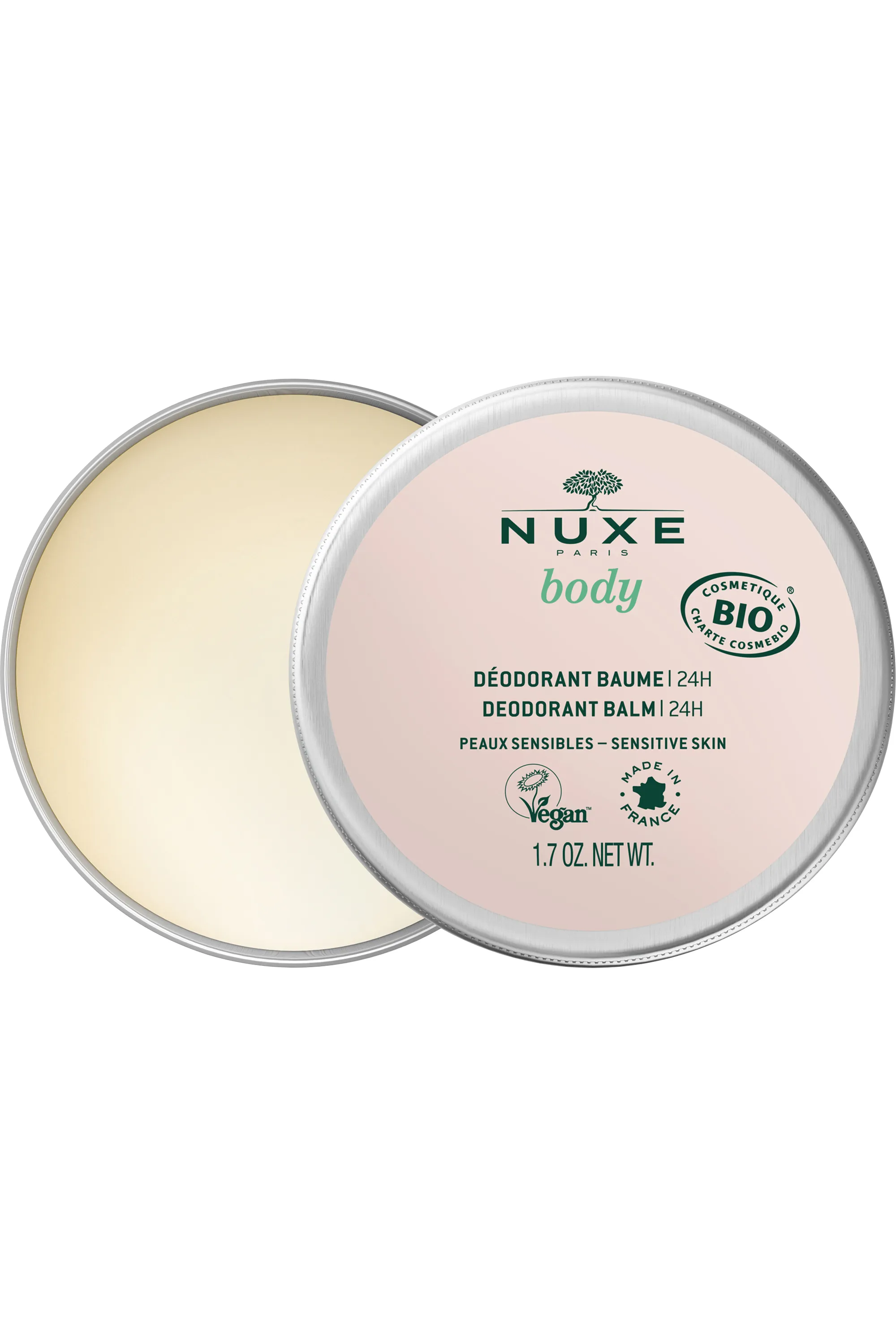 Nuxe Déodorant baume peaux sensibles bio-50 g