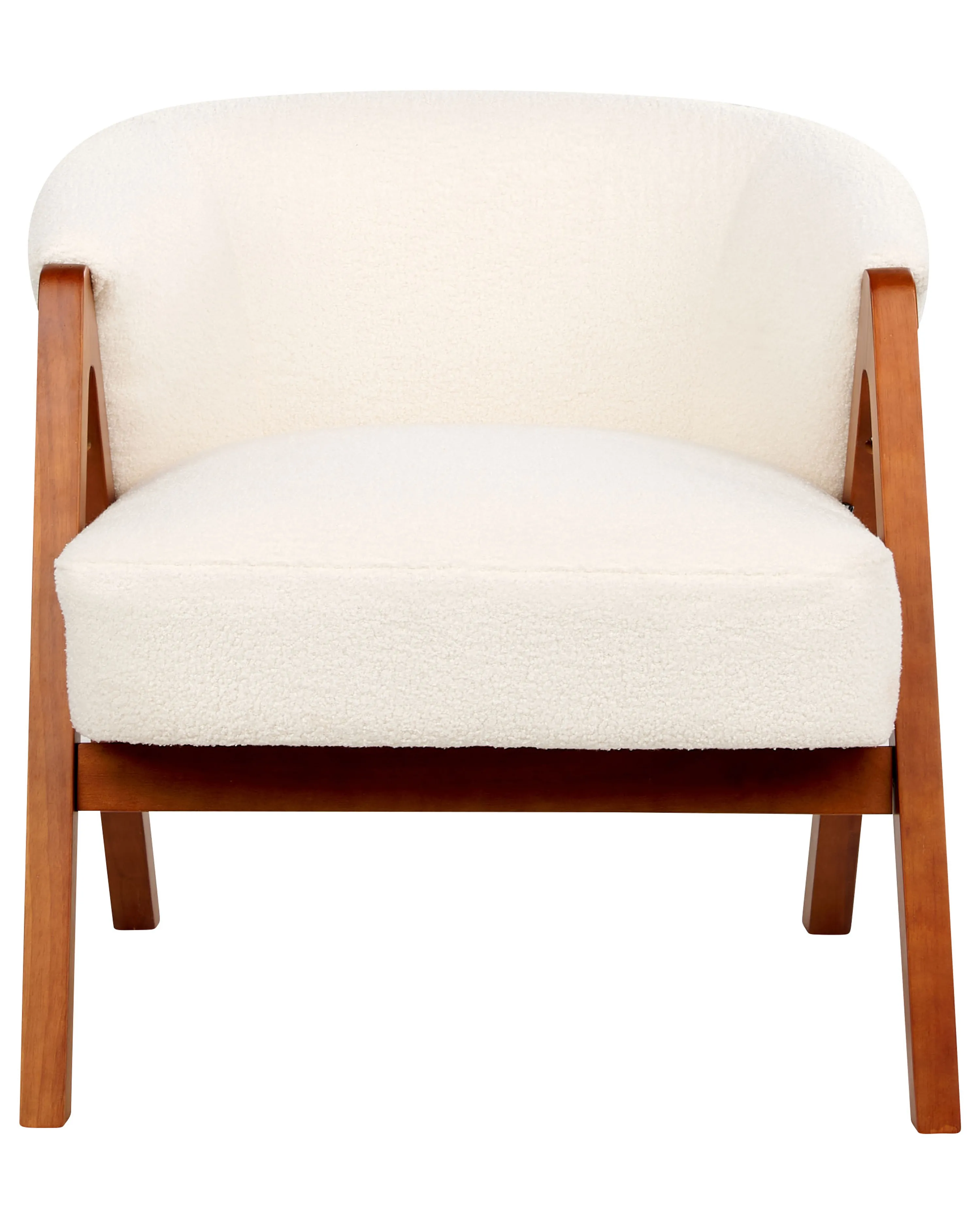 Fauteuil SKEI Bouclé Wit