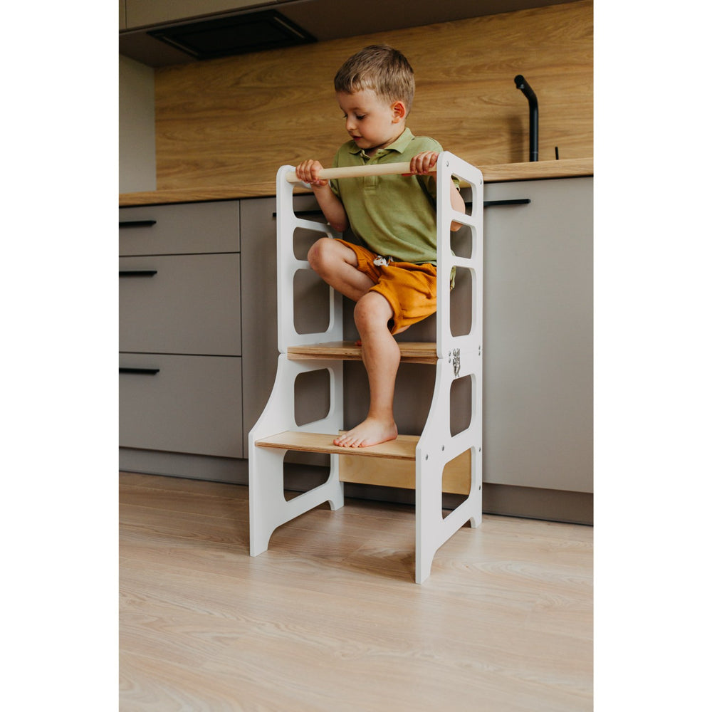 Køb Duck Woodworks Foldbart Læringstårn White