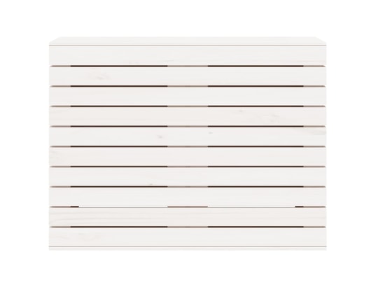VIDAXL - Panier à linge blanc 88,5x44x66 cm bois massif de pin