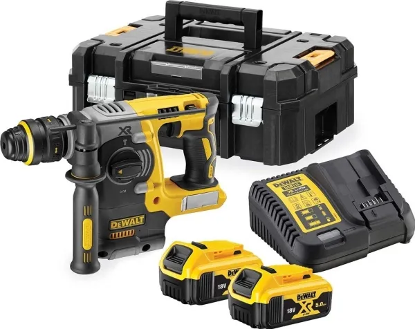 DeWALT DCH273P2T-QW - Hammerbor - ledningfri - SDS-plus - 2.1 Joule - 2 batterier, inkluderet oplader - 18 V