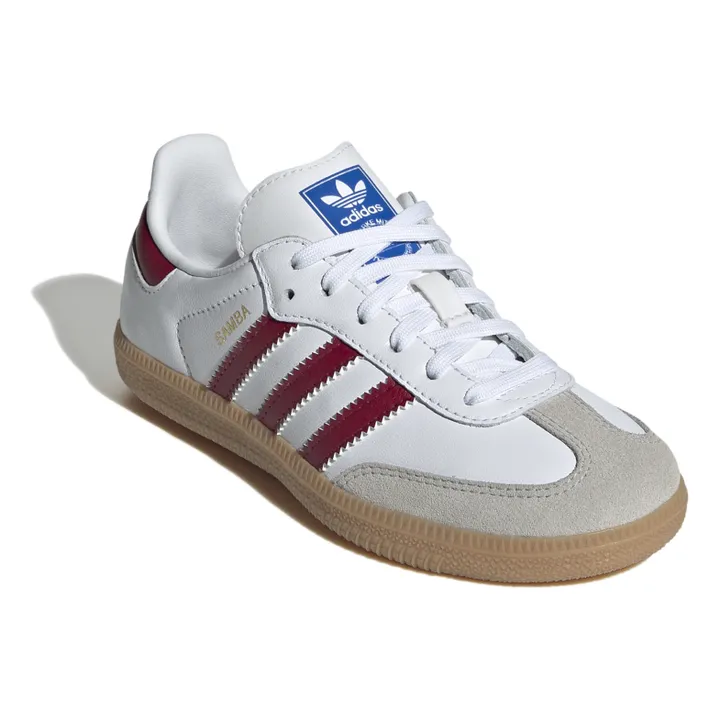 Adidas Baskets Samba Lacets Semelle Gomme | Rouge