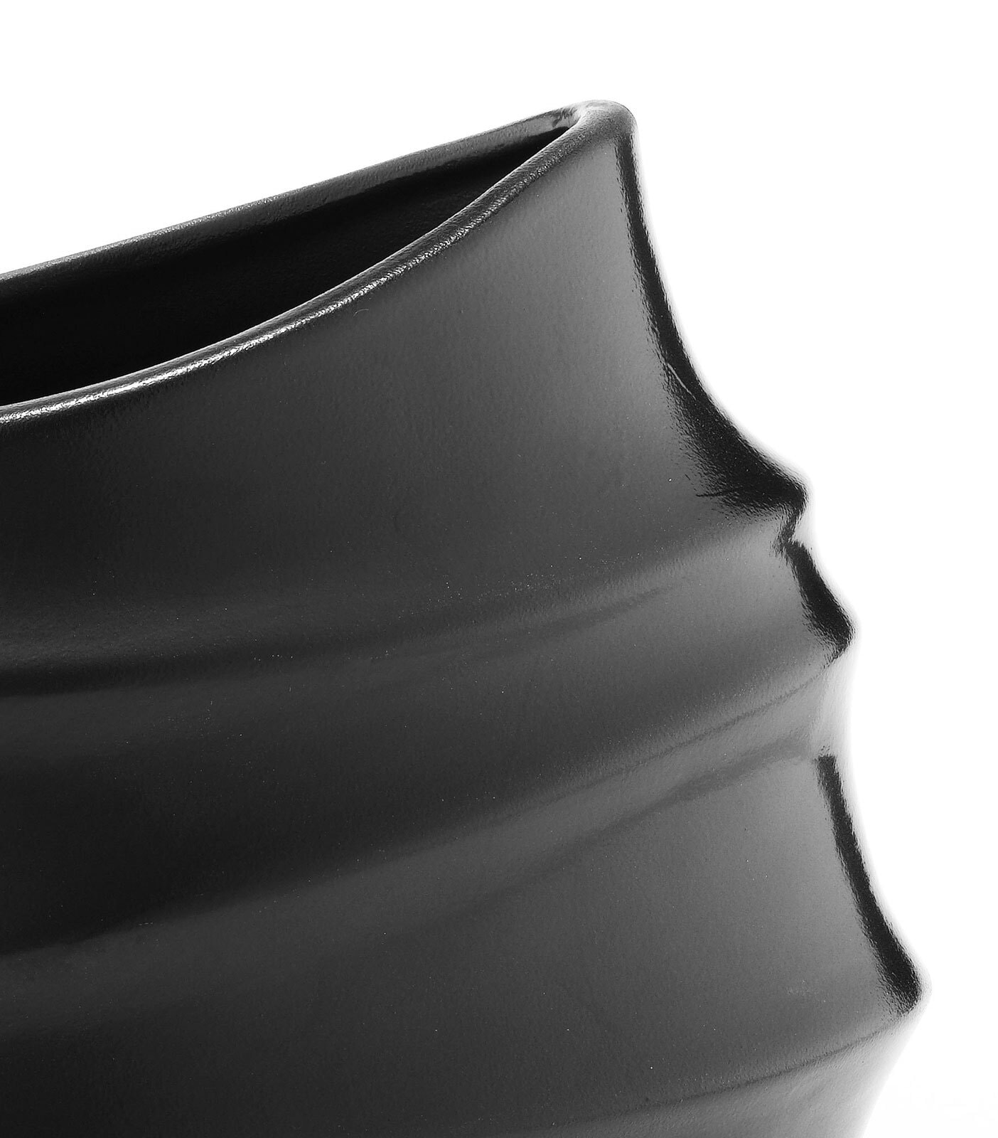 casaNOVA Vase 26 cm schwarz matt