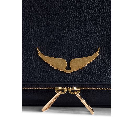 Zadig & Voltaire Rock Clutch, Noir Gold