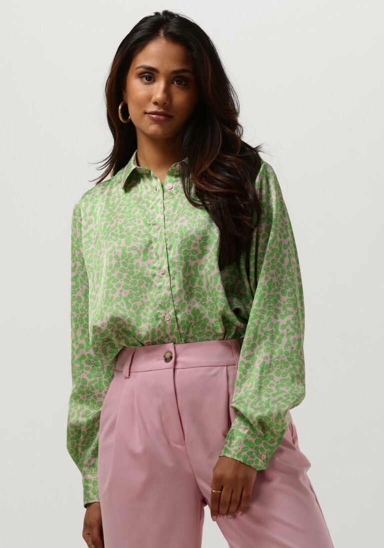 MODSTR\u00D6M groene modstr&ouml;m blouse clarke print shirt