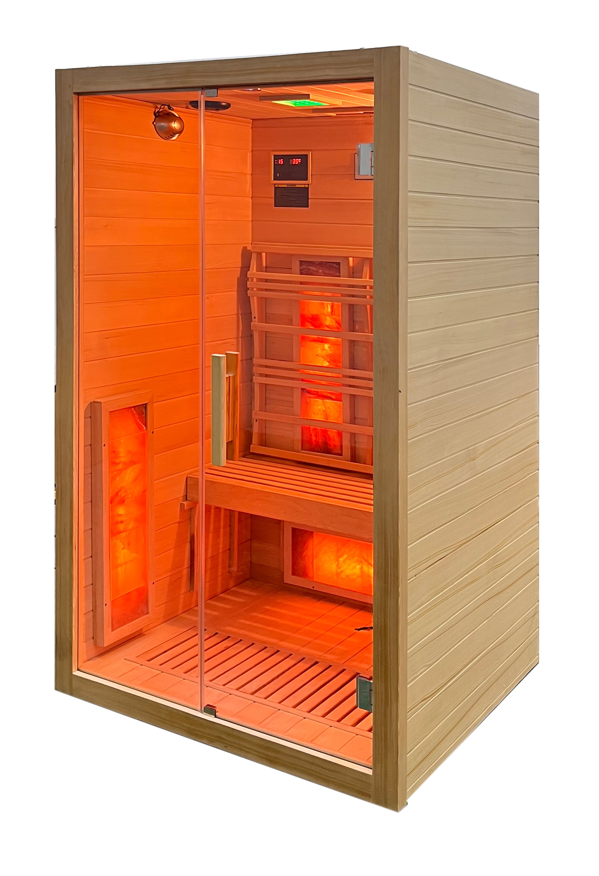 Infrarotsauna SUNRISE PRO 120x190x105 cm braun