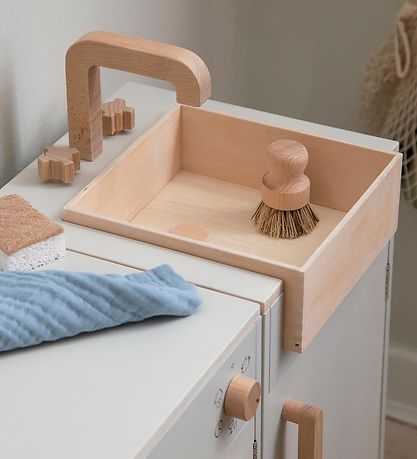 Sebra Legek?kken - Vaskeskab - Tr? - Seabreeze Beige