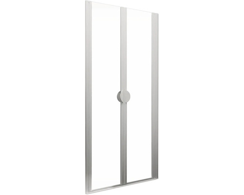 Draaideur in nis Schulte Lugano 80 cm helder glasprofiel kleur aluminium