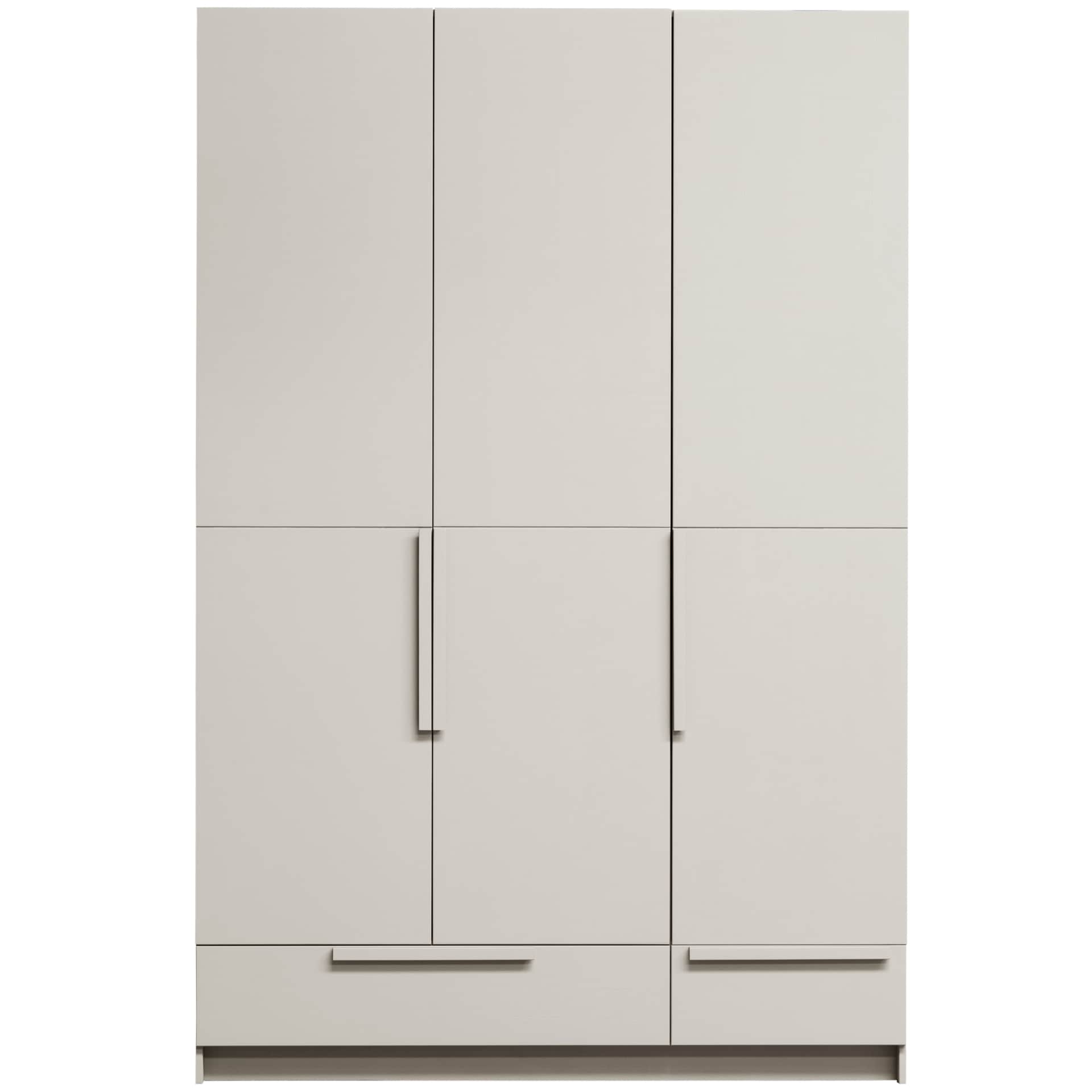 Kleiderschrank PURE 142 x 215 cm Kiefernholz/Farbton Staub