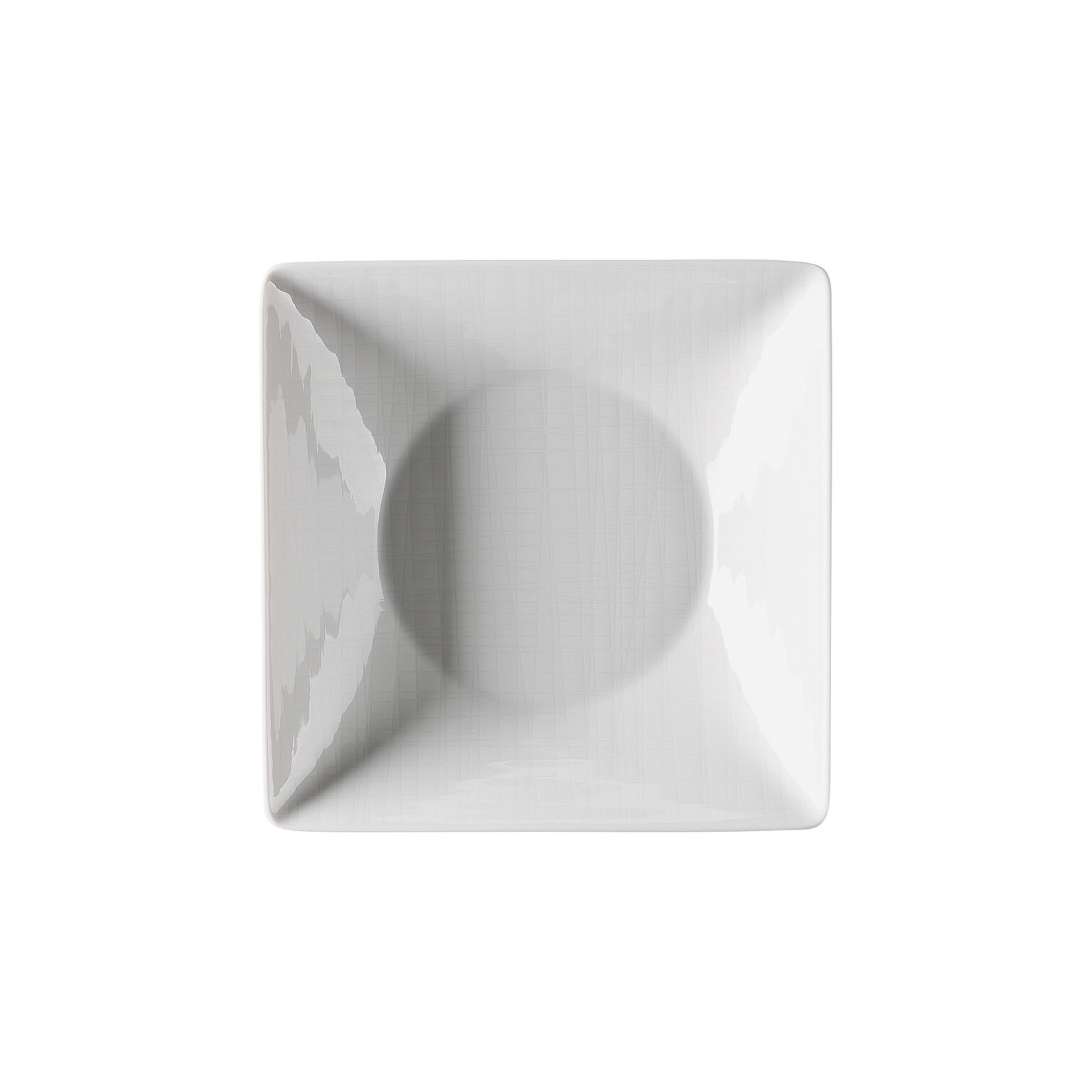 Mesh Weiss Teller 20 cm quadr. tief