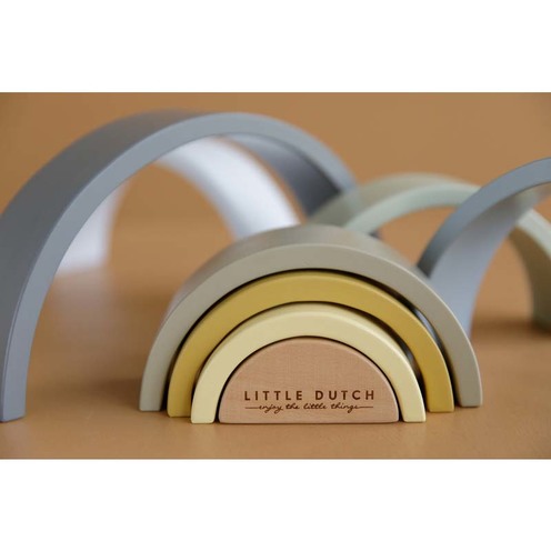 Arc en Ciel en bois Bleu - LITTLE DUTCH