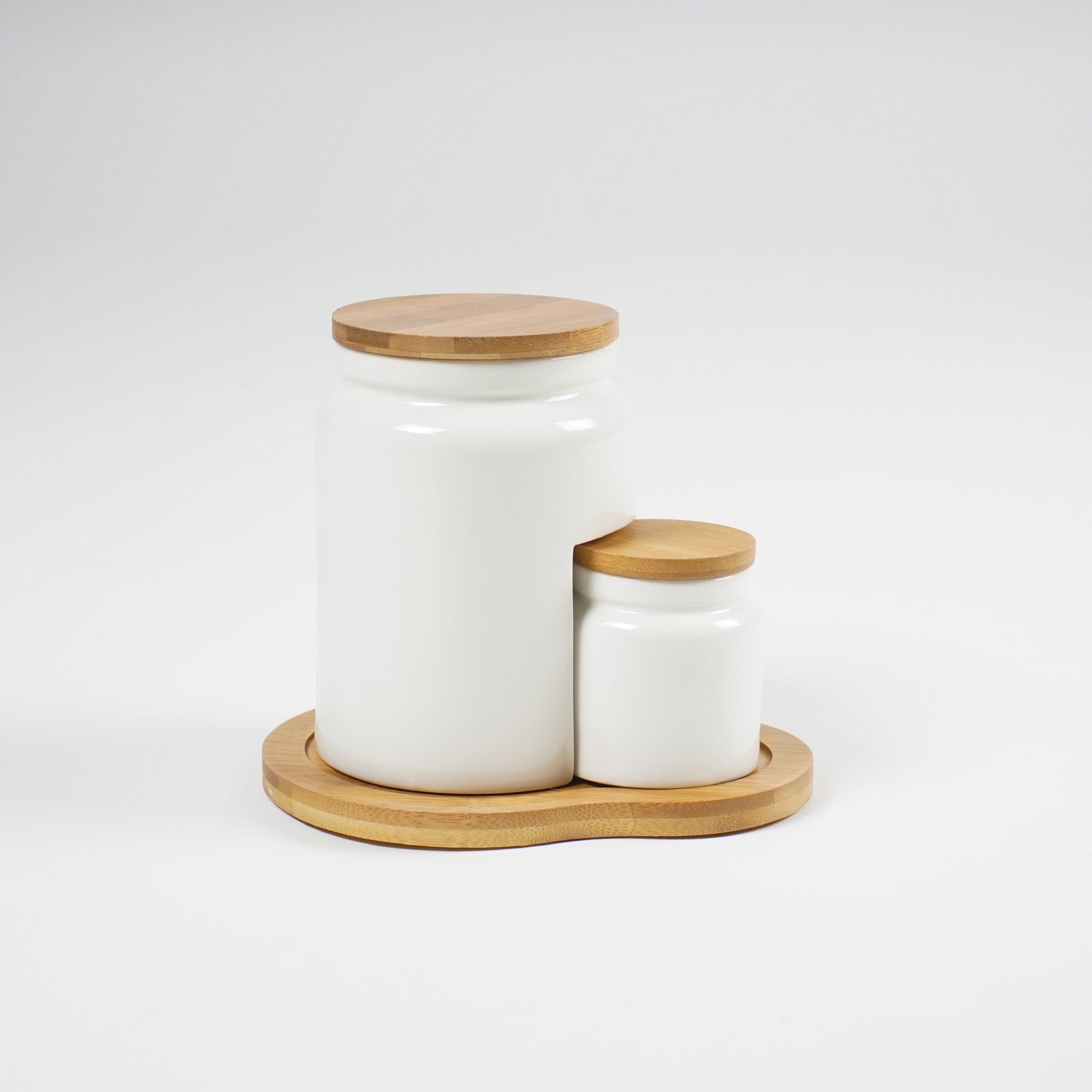 Tischset 'Marmelade', weiß, Ø 7 cm, H 8 cm, Ø 11 cm, H 15 cm zu 21,80