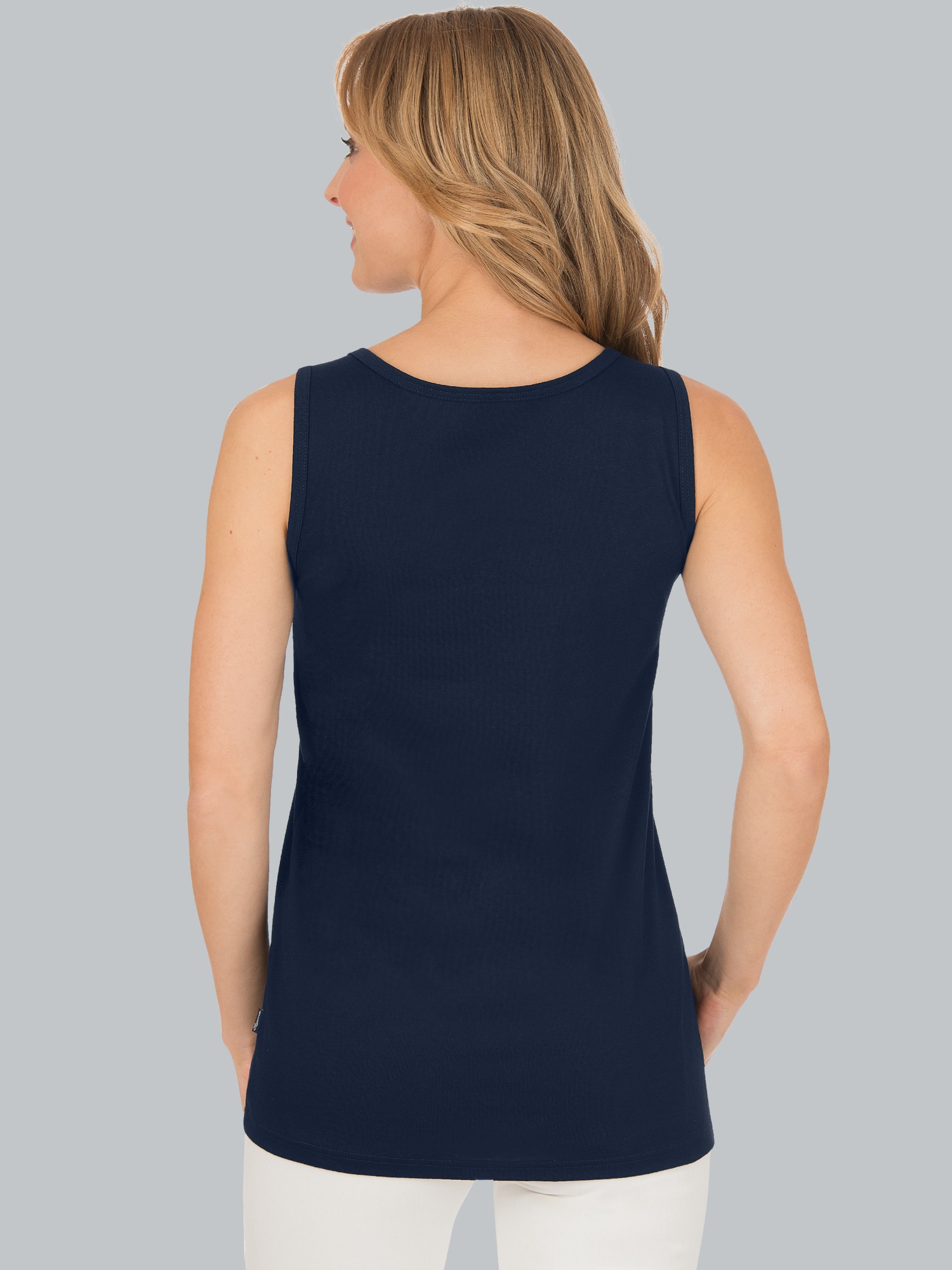 Trägershirt aus 100% Baumwolle Navy