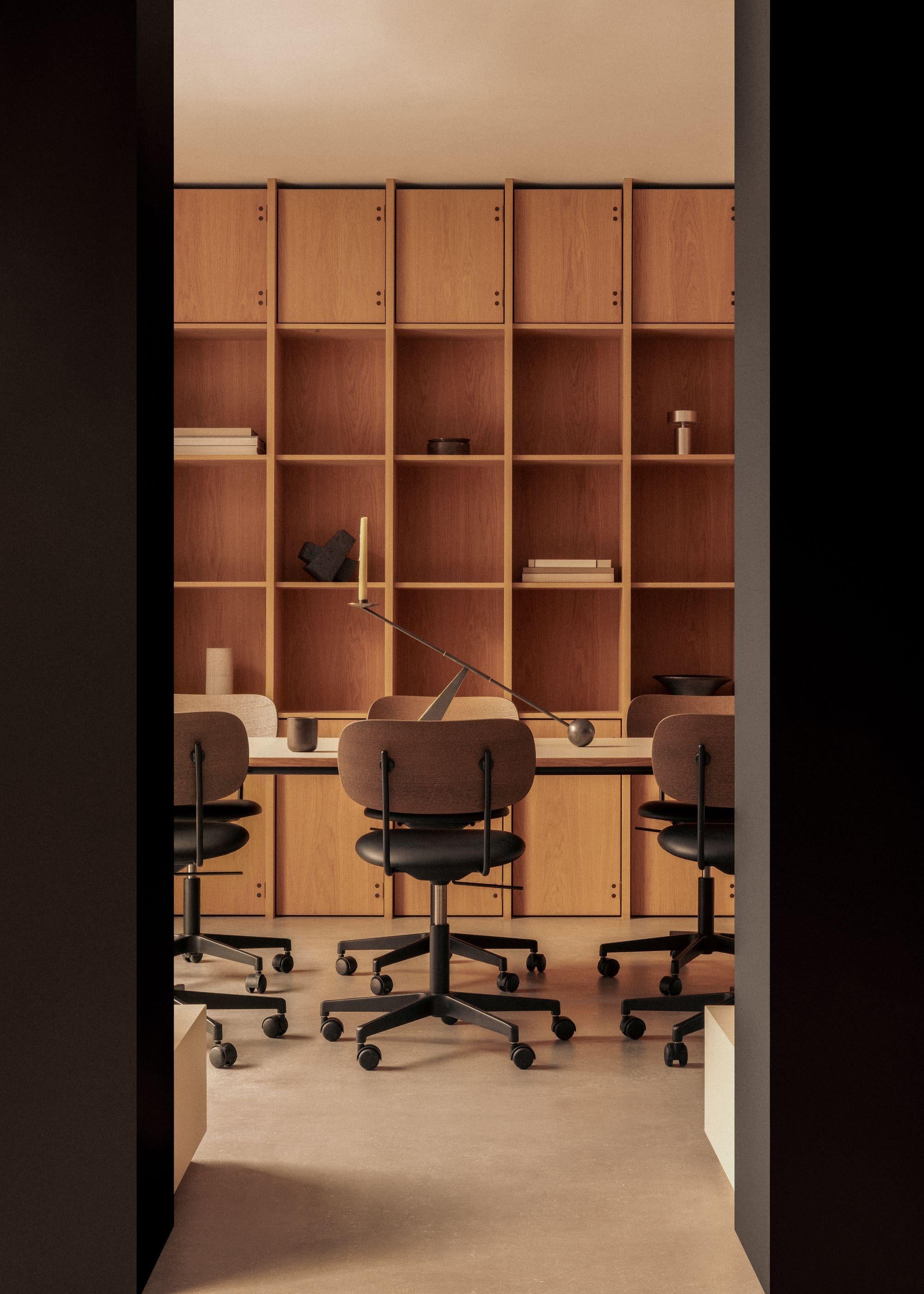 Audo Copenhagen Co Task bureaustoel zitting Re-wool 0198 zwart