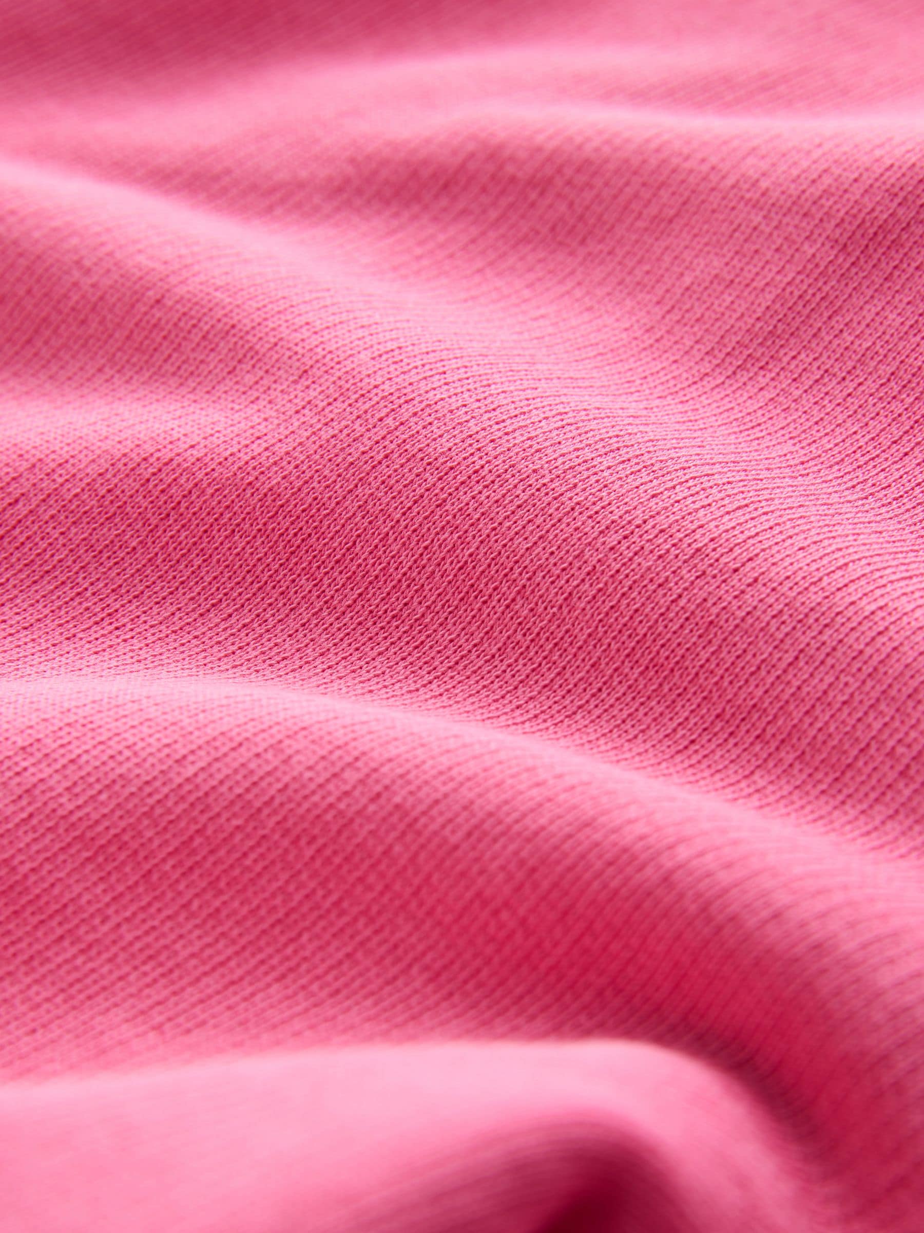 Magenta-roze - Gewassen katoenen jersey shorts met ruwe zoomdetails
