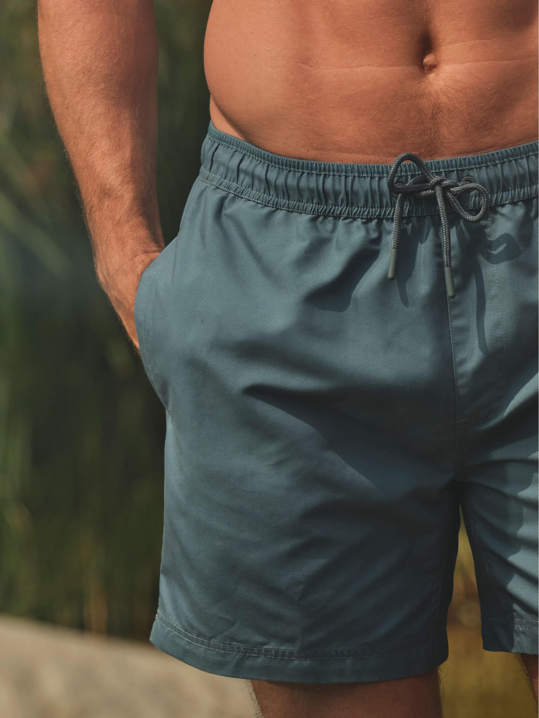 FatFace Texture Print Swim Shorts