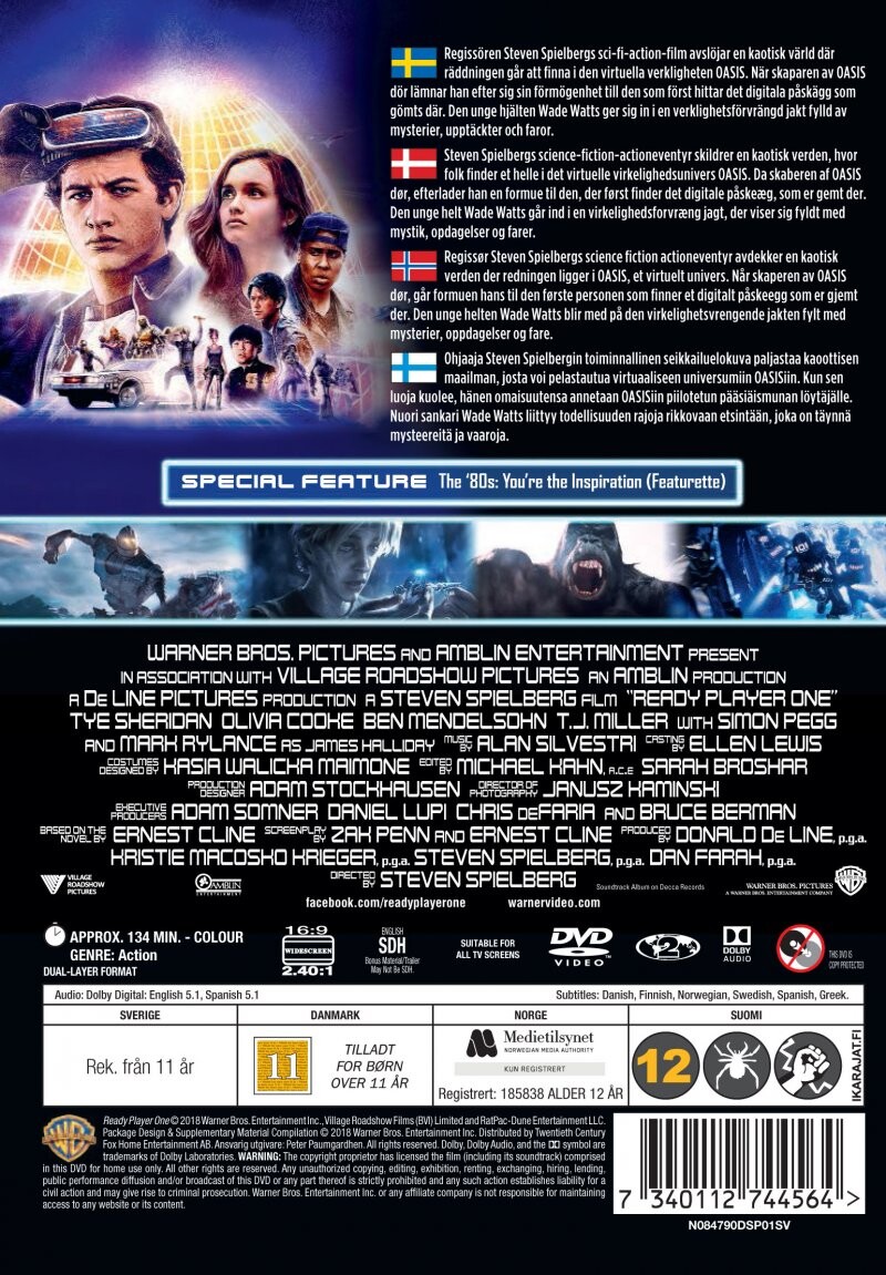 Ready Player One - 2018 - DVD