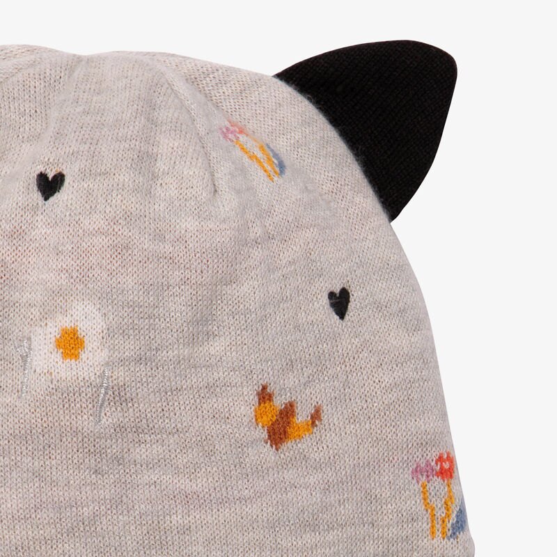 Bonnet fille petit-déjeuner Catimini Gris ou noir
