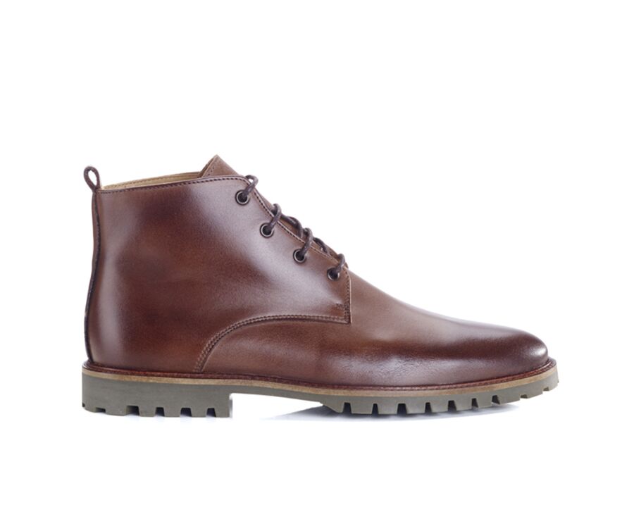 Boots semelle gomme homme Chocolat patiné - CANFIELD GOMME