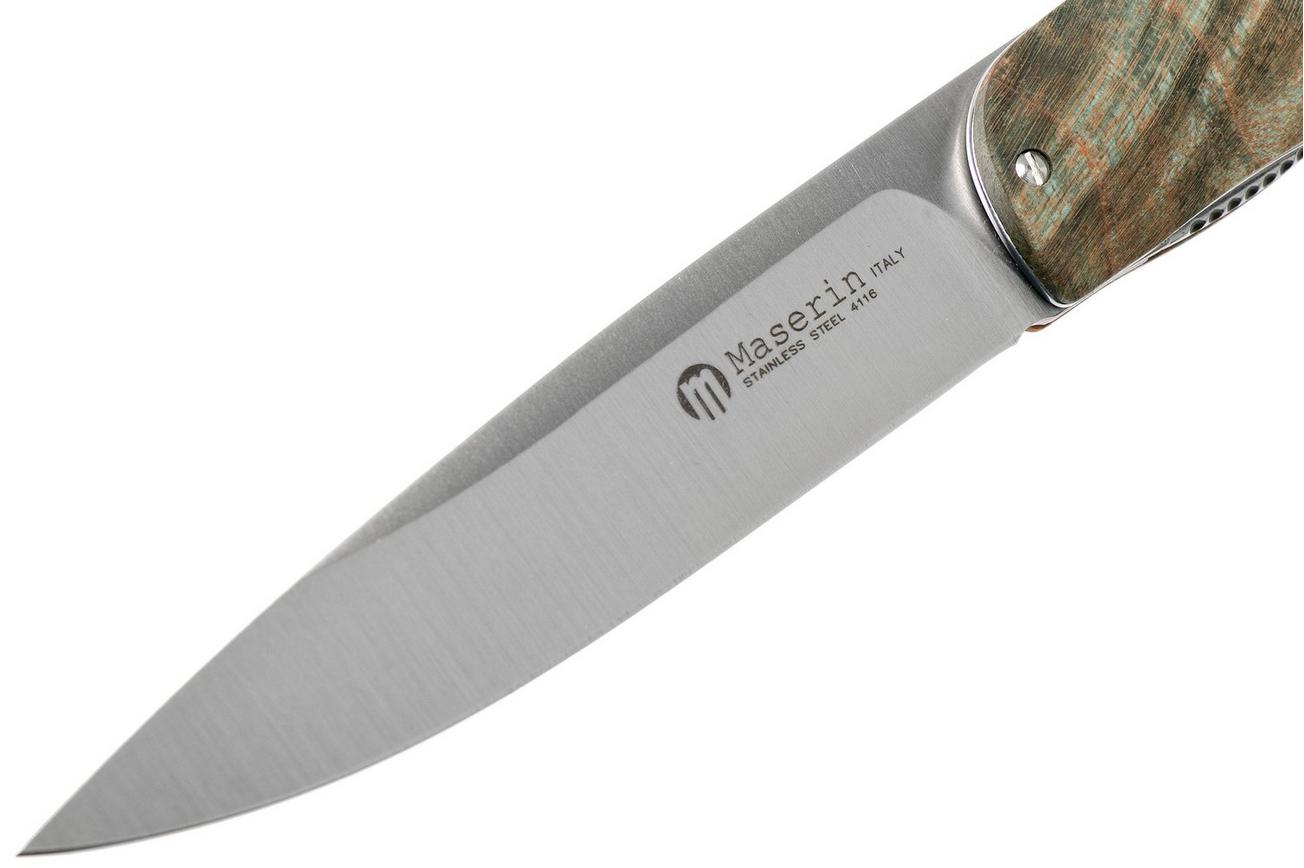 Maserin Gourmet Green Burl zakmes, 380/RV