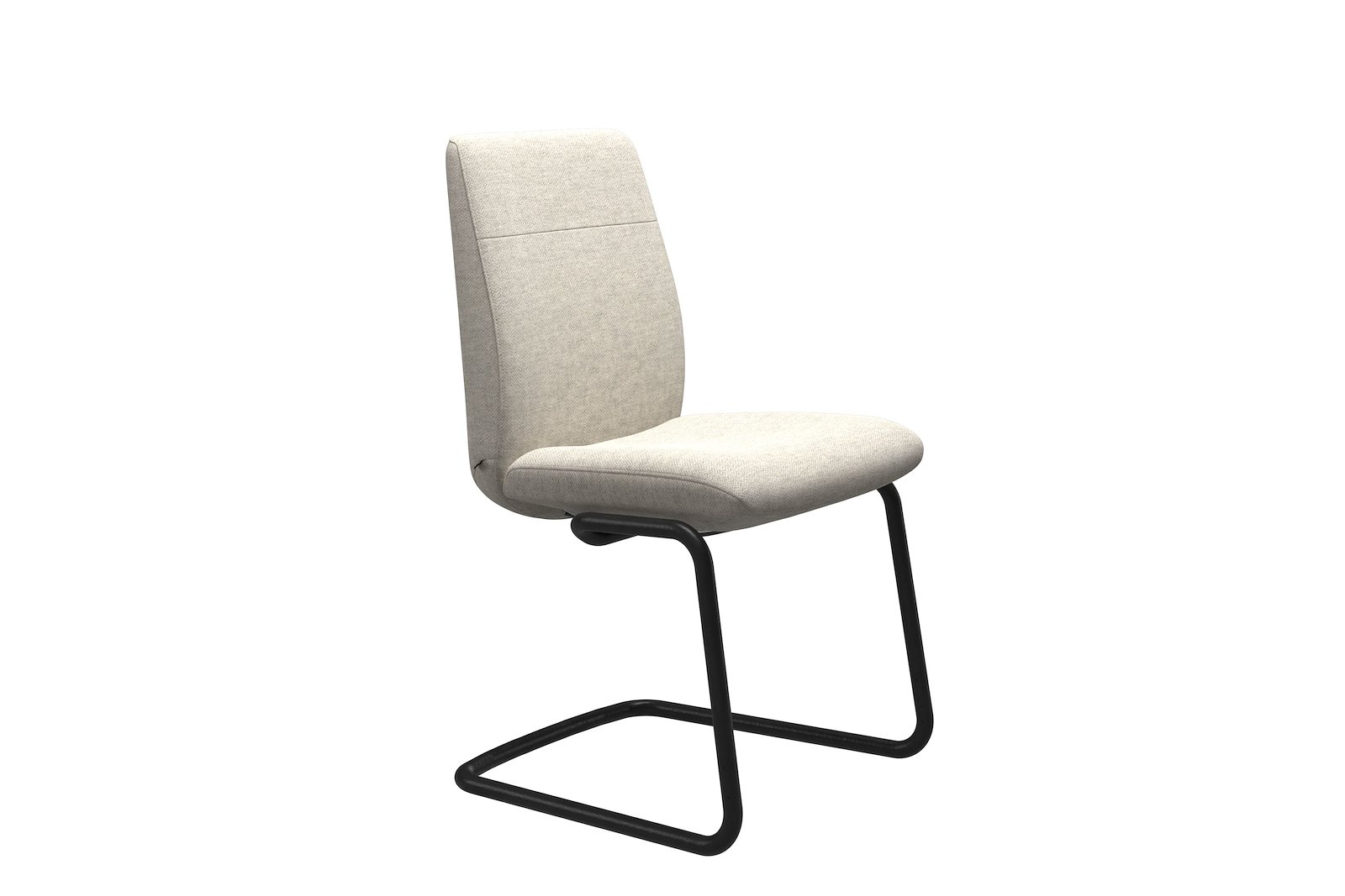 Chilli spisestol Tekstil Peony - Light Beige - Sort