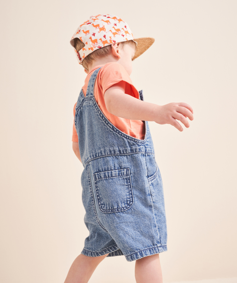 salopette bébé garçon en denim low impact