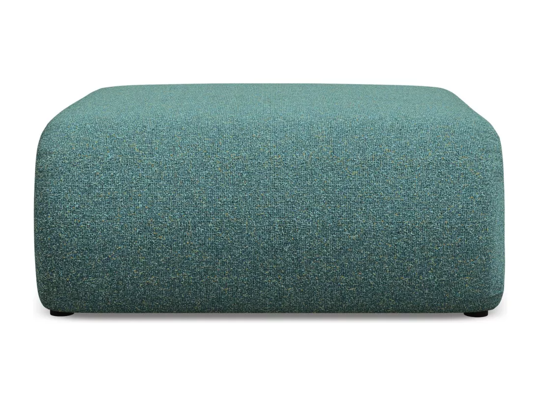 Pouf en tissu texturé - marin - EKAHI