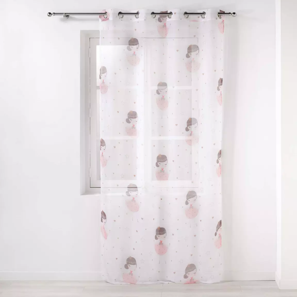 Voilage enfant (140 x 240 cm) Petite princesse Blanc