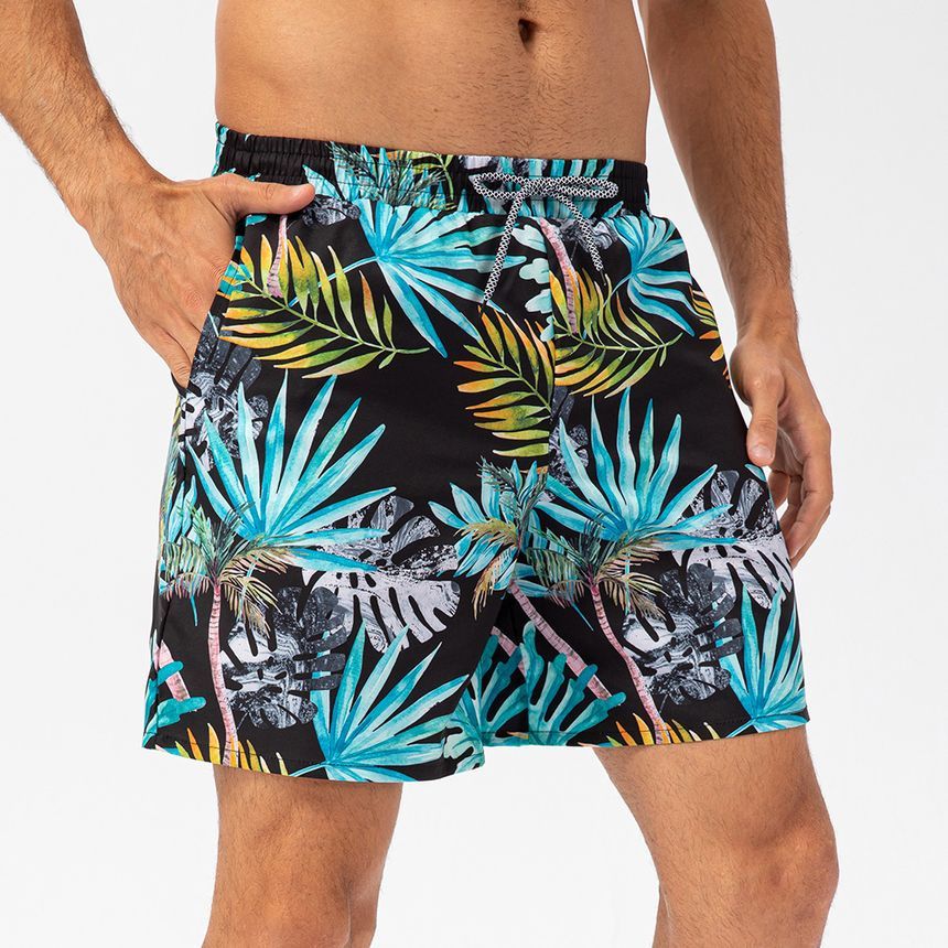 FoxFlair - Snel drogende strandshort met trekkoordtaille